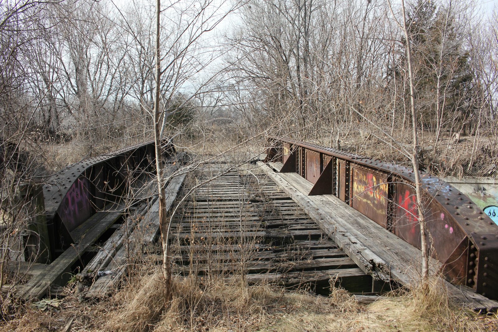 Looking west